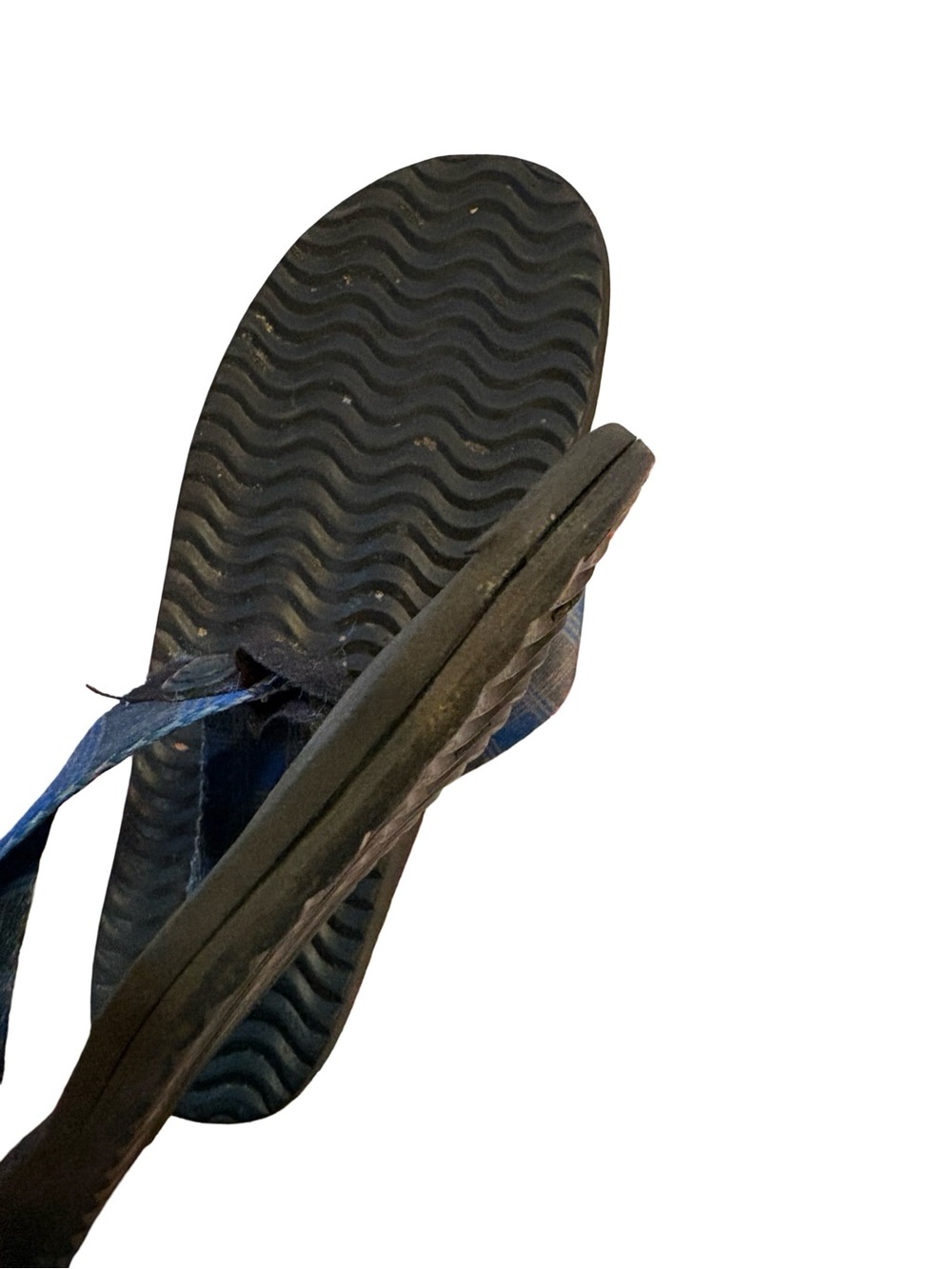 Blue Plaid Flip Flops - Keens - Picture 4 of 6